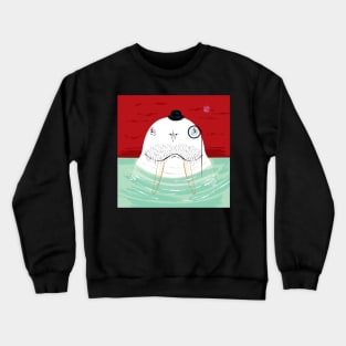 Sir Wilfred Wallace The Wonderful White Walrus Crewneck Sweatshirt